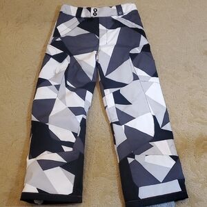 Spyder Kids Black and White Thinsulate Snow/Ski Pants